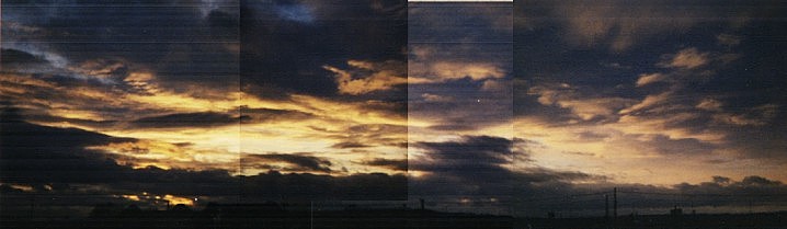 Sonnenuntergang in Vallendar 1988