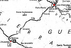 Straßenkarte nach Cd. Altamirano