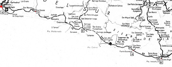Karte Pazifikroute 1