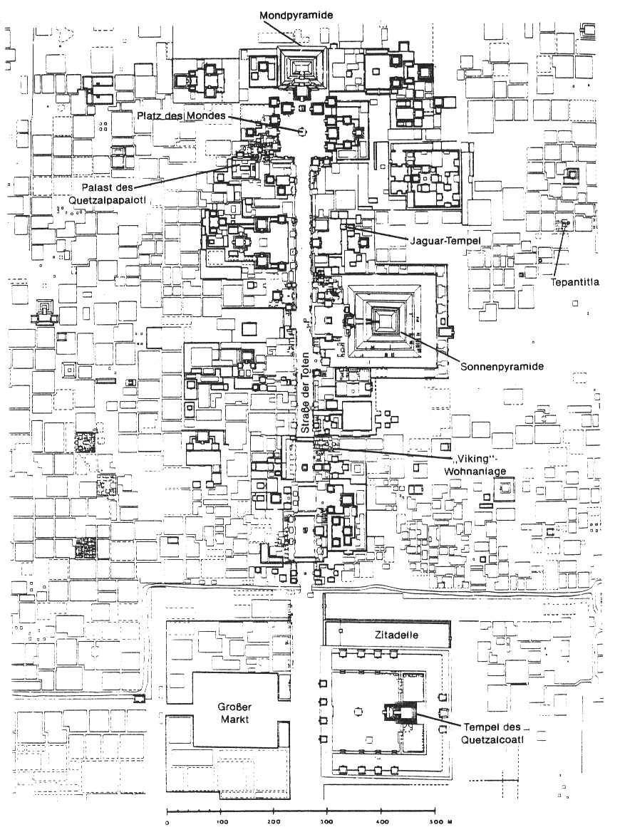 Karte Teotihuacan