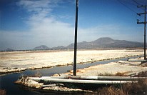 Texcoco-See und Catherina-Vulkane