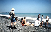 Studies und H. W. am Strandwall